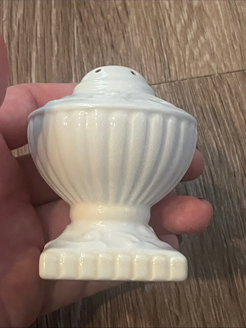 Lenox Butlers Pantry White  Ceramic Salt Shaker